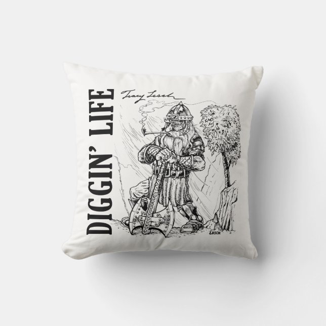 Coussin 'Diggin' Life' (Recto)