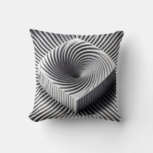 Coussin d'illusion monochrome
