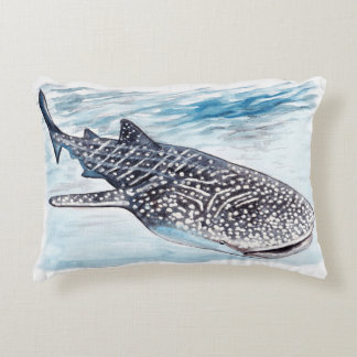 Coussin d'illustration de requin de baleine