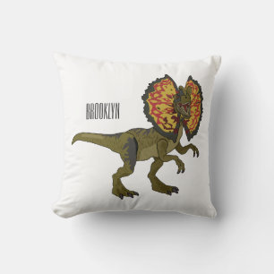 Coussin Dilophosaurus dessin animé