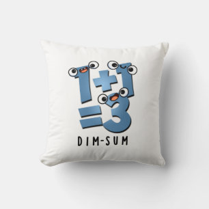 Coussin Dim Sum Funny Mathématiques jeu alimentaire