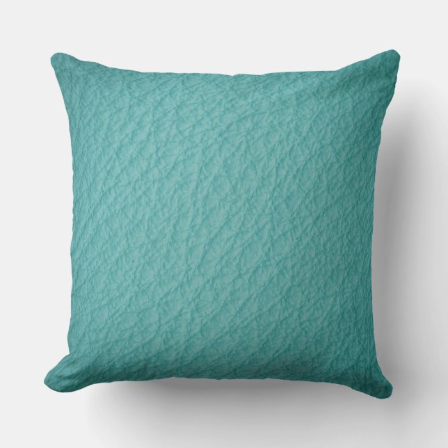 Coussin d'impression bleu turquoise (Recto)