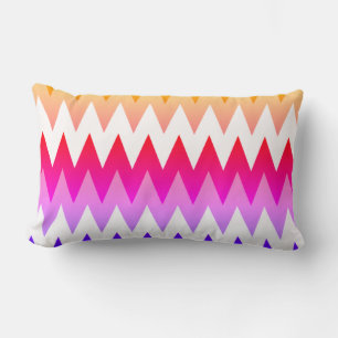 Coussin d'impression Chevron multicolore