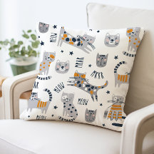 Coussin d'impression de chats