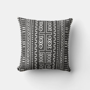 Coussin d'impression en tissu de boue africain