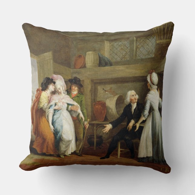 Coussin "Dinant dans les prairies de fauche (étonnées par (Recto)