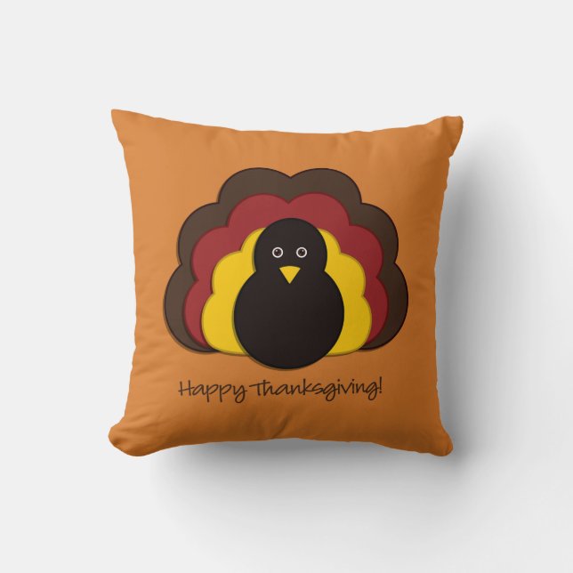 Coussin Dinde de Thanksgiving (Recto)