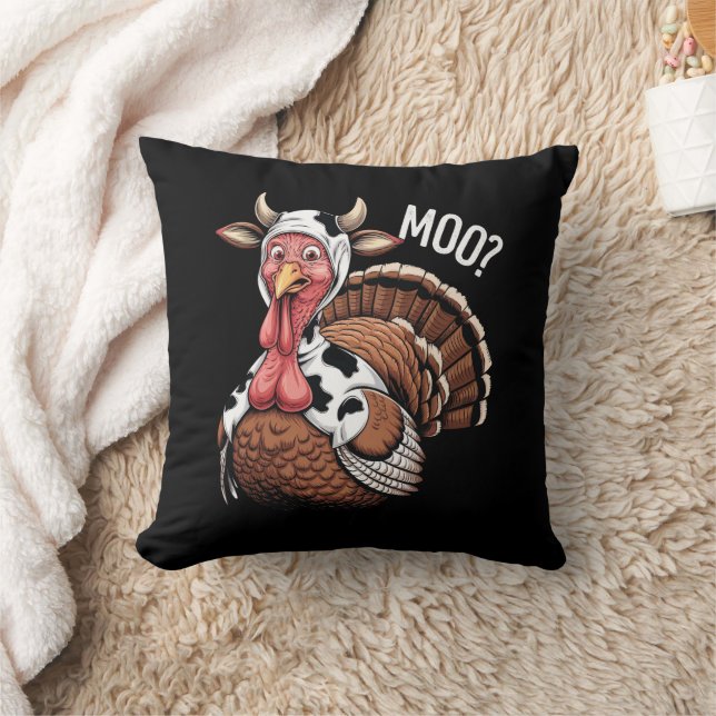 Coussin Dinde Meugle Drôle Action de Grâce  (Couverture)