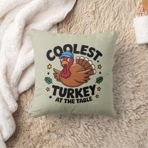 Coussin Dîner De Thanksgiving À La Table De La Turquie La