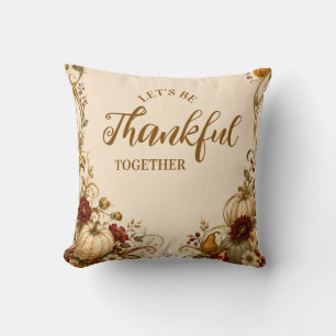 Coussin Dîner de Thanksgiving élégant Art nouveau