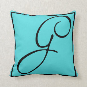 COUSSIN d'INITIALE de G - lettre G sur l'arrière -