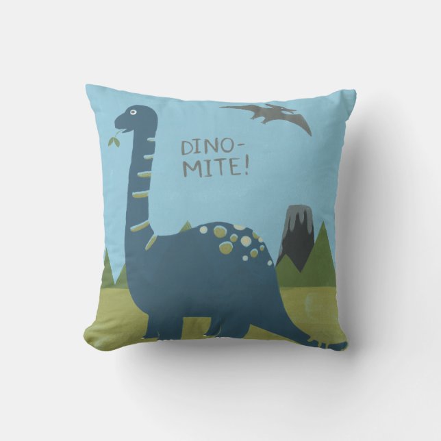 Coussin Dino-mite Dinosaur (Recto)