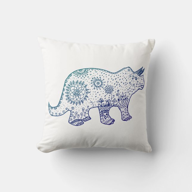 Coussin Dino Mood Thon (Recto)