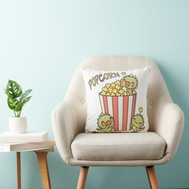 Coussin Dino Popcorn (Chaise)