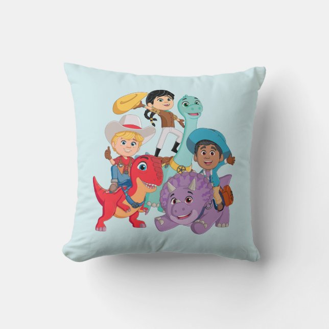 Coussin Dino Ranch Yee Haw ! (Recto)