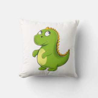 Coussin Dino Vert Joyeux