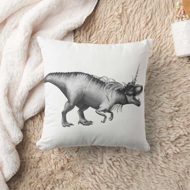 Coussin Dinocorn Silver | Imaginaire Dinosaure à cornes de (Couverture)