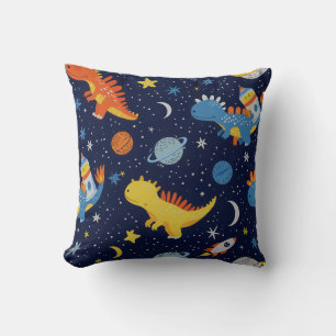 Coussin Dinos Enfants, Dinosaures Spatiaux