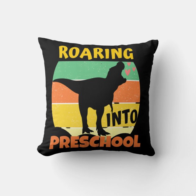 Coussin DINOSAUR cool - ROARING DANS LE PRESCHOOL (Recto)