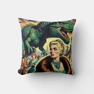 Coussin Dinosaure à la recherche du déjeuner!
