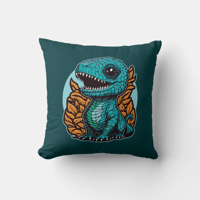 Coussin Dinosaure Bébé mignon (Recto)