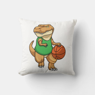 Coussin Dinosaure dans Sports avec basket-ball