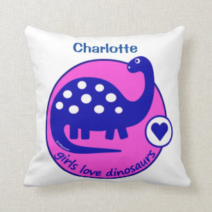 COUSSIN DINOSAURE LUMINEUX MIGNON DE ROSE DE FILLE %PIPE%