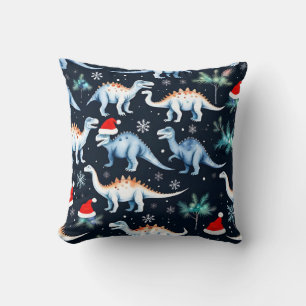 Coussin Dinosaures de Noël