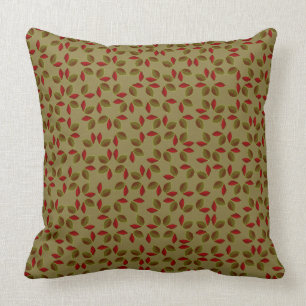 Coussin d'intérieur 20x20 de petit impression vert
