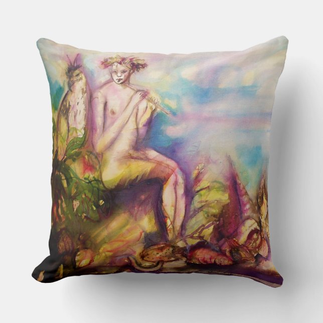 Coussin DIONYSUS, Jouer de la luth avec des coquillages et (Recto)