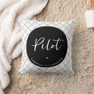 Coussin Diplôme d'études de pilotage sur mesure élégant