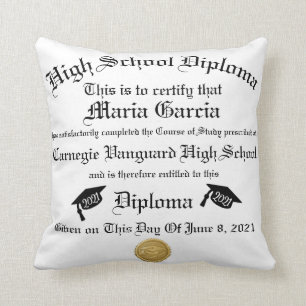 Coussin Diplôme d'Études Supérieures Personnalisées Modern