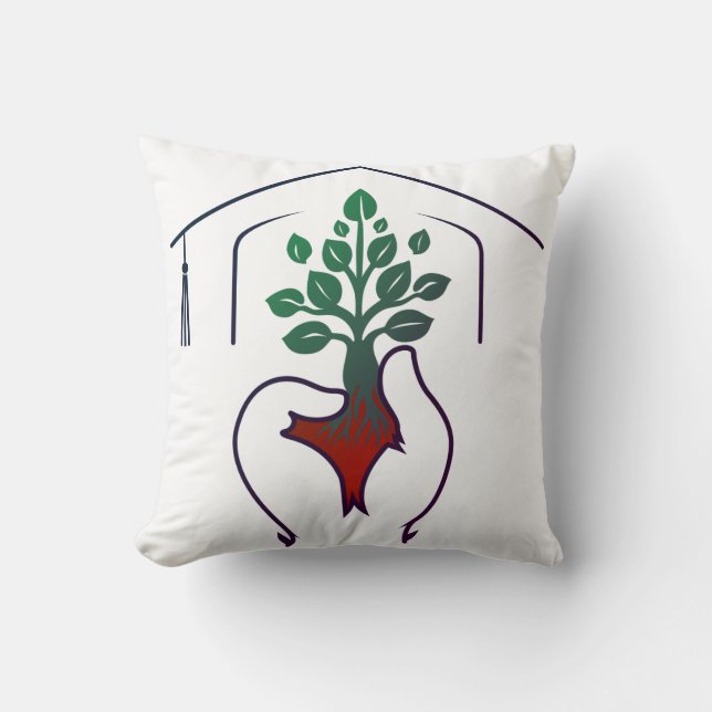 Coussin Diplômé : Réussite d’aujourd’hui, triomphe de dema (Recto)