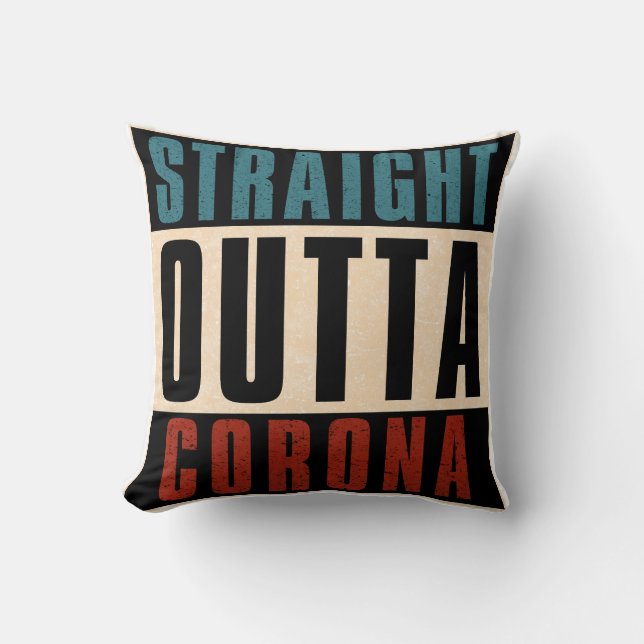 Coussin Directement de Corona Californie CA (Recto)
