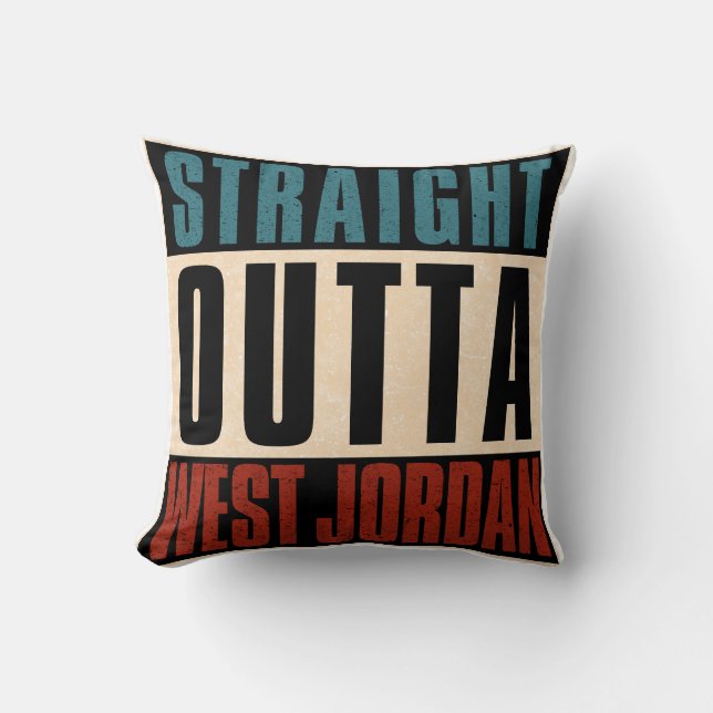 Coussin Directement en périphérie ouest de Jordanie Utah U (Recto)