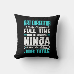 Coussin Directeur d'art Titre de l'emploi Profession Funny