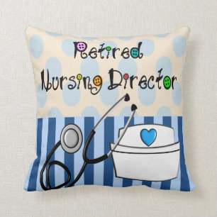 Coussin Directeur soignant retraité Pillow