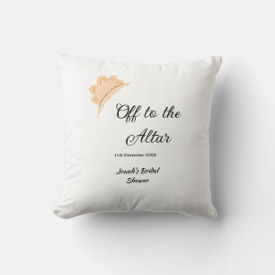 Coussin Direction de l'autel chapeau orange cap mariage no