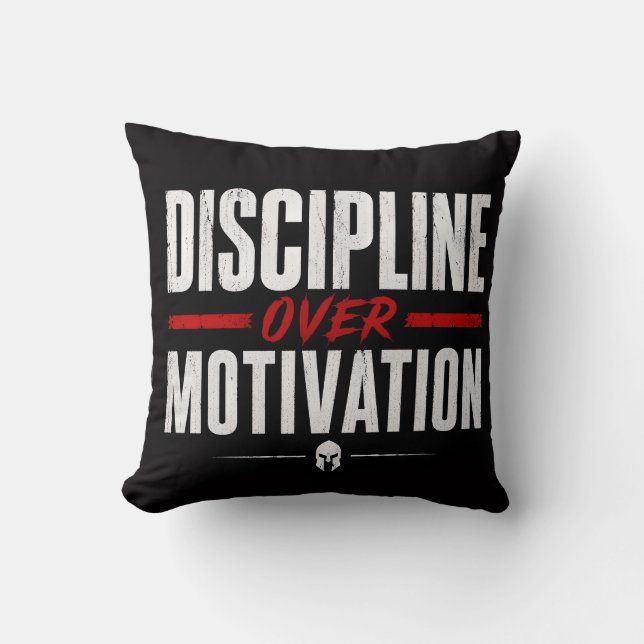 Coussin Discipline plutôt que motivation (Recto)