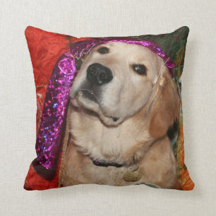 Coussin Diseur de bonne aventure de golden retriever