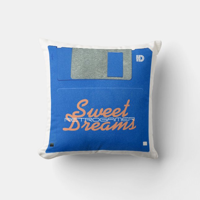 Coussin Disquette Retro Gamer personnalisée 3.5 Sweet Drea (Recto)