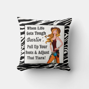 Coussin "Diva of a Cowgirl"