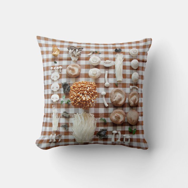 Coussin divers champignons (Recto)