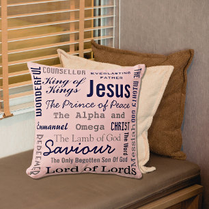 Coussin Dix-sept noms de Jésus