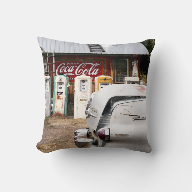 Coussin Dixon, Nouveau-Mexique, États-Unis. Voiture ancien (Recto)