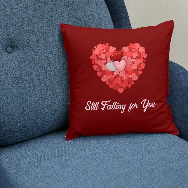 Coussin DIY Saint-Valentin pour couples Citation d'amour R (Créateur téléchargé)