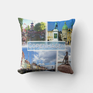 Coussin DK Copenhagen - Jardin Tivoli - Comté d'Amalienbor