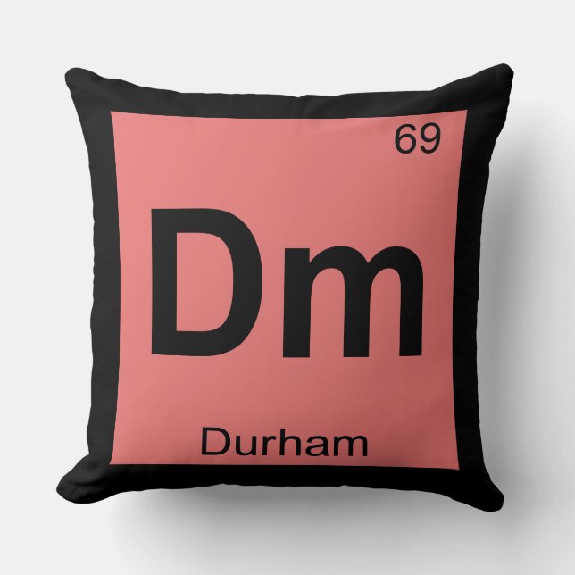 Coussin Dm - Durham Caroline du Nord Symbole de la ville d (Recto)
