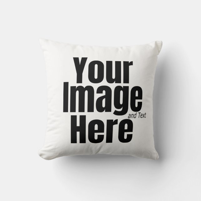 Coussin do-it-yourself photo et texte personnalisés (Recto)