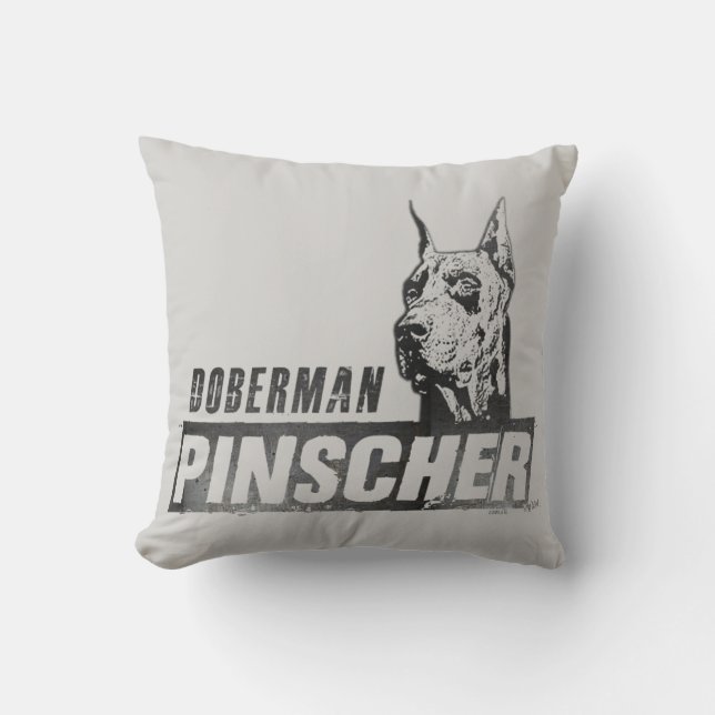 Coussin Doberman Pinscher (Recto)